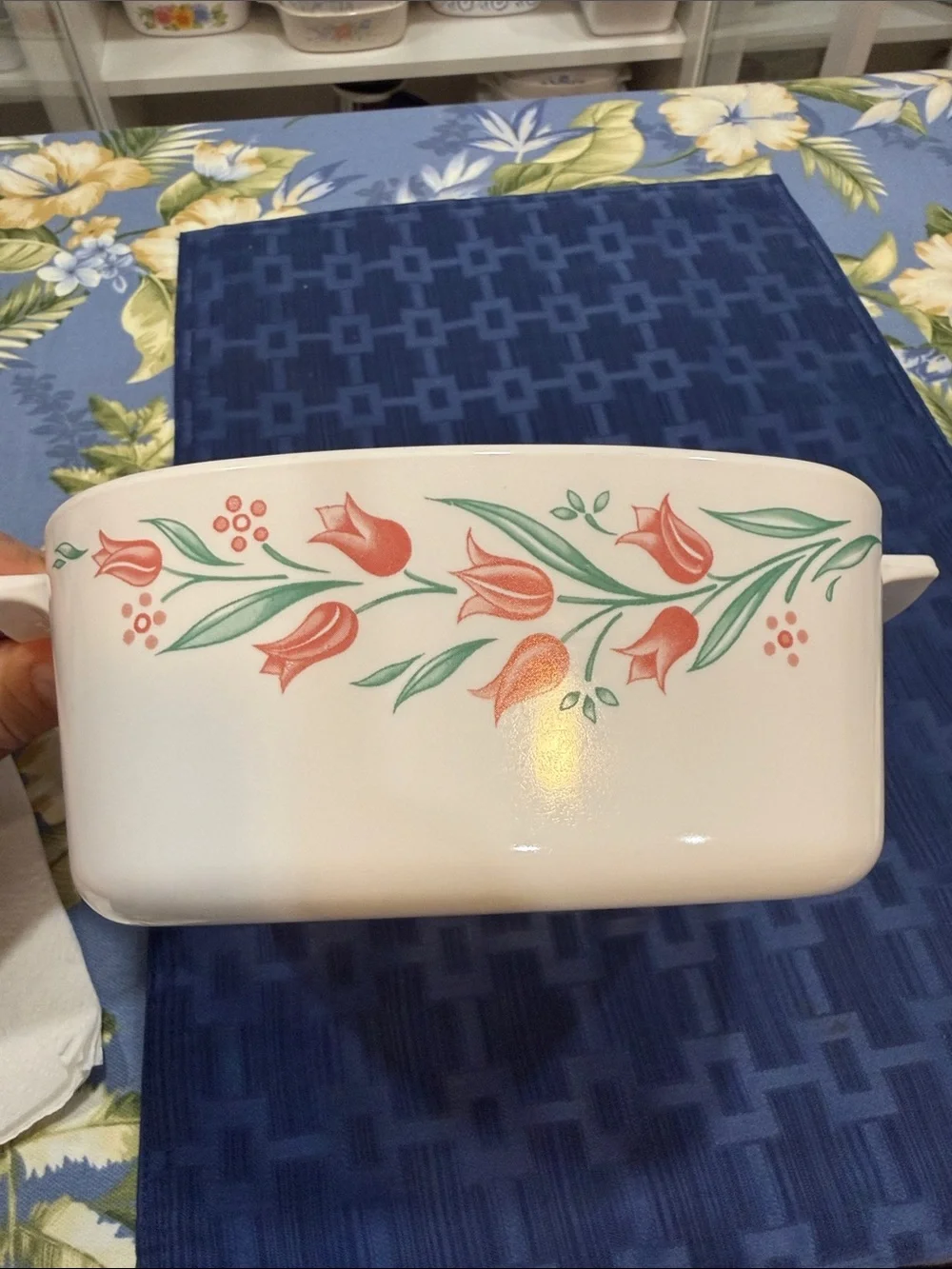 Corningware Rosemarie or Pink Tulip design A-11/2-B